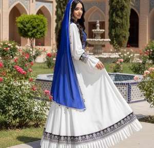 High Quality Afghan Women's Dresses Custom Sizes & Colors Afghani Dress With Lace Tassel Button Decoration Women's <b>Sets</b> - Product Image 3