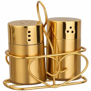 Saleros y pimenteros de cobre puro, artesanía para la mesa de cocina, diseño hexagonal con grabado, para uso en restaurantes. - Product Image 3