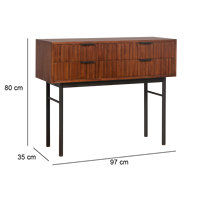 Table à manger extensible convertible traditionnelle en chêne avec miroir de coiffeuse, tabouret, bureau, rangement, prises électriques et tiroirs pour appartement et hôtel