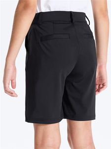 Pantalones Cortos Casuales de Golf para Niño, Pantalones Cortos Híbridos de Sarga con Frente Plano, Pantalones Cortos Escolares para Niños y Jóvenes - Product Image 2