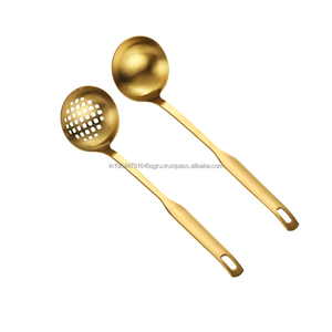 Premium Quality Gold and Silver Stainless Steel Big <b>Serving</b> <b>Spoon</b> - Product Image 1