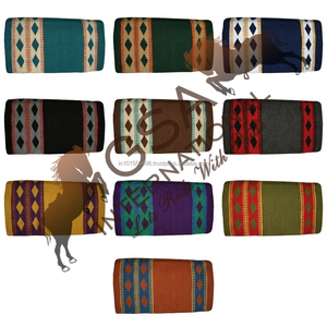 Couverture de selle western personnalisable 100% laine de Nouvelle-Zélande pour la protection du cheval, l'équitation et la compétition, disponible en différentes couleurs - Product Image 3