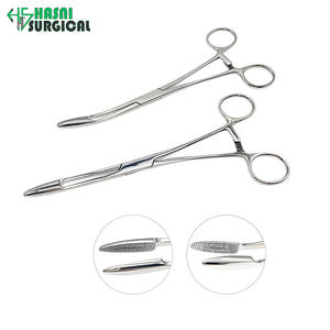 Pinzas de Presión de Acero Inoxidable, Rectas y Curvas, Instrumentos Quirúrgicos, Juego de Instrumentos Manuales - Product Image 2