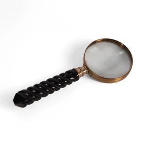 Loupe artisanale en corne de buffle avec bordure argentée, prix bas, loupe de poche personnalisée pour l'inspection et la lecture - Product Image 6