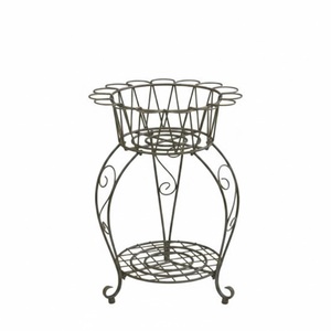 Support à plantes en fer de qualité supérieure à 3 niveaux, support de pot de fleurs en métal pour l'intérieur, étagère de présentation, support de plante d'angle pour balcon de jardin, décoration de la maison - Product Image 2