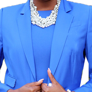 Ensemble de costume bleu sur mesure pour femme ZPB, blazer à manches longues, ensemble pantalon deux pièces formel pour le bureau, tenue professionnelle pour femme, fabrication - Product Image 2
