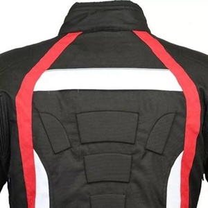เสื้อแจ็คเก็ตมอเตอร์ไซค์ผู้ชาย สีดำ แดง ขาว แขนยาว กันลม ใส่ได้ทุกฤดู - Product Image 5