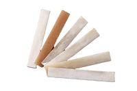 Cornes de buffle blanchies/non blanchies, naturelles, écologiques, artisanales, en forme de rectangle, pour chevilles de pont de guitare (ébauches)