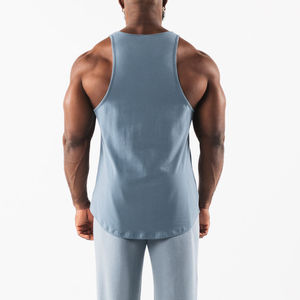 Débardeurs de sport en coton pour hommes, anti-transpiration, à manches tombantes, pour la course et l'entraînement - Product Image 4