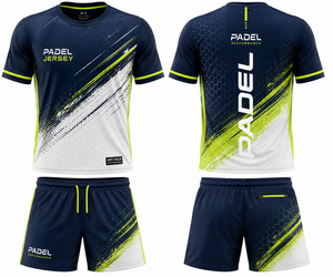Meilleur prix pour vêtements de tennis, chemise et short, séchage rapide, polyester, uniforme de tennis pour hommes, vêtements de padel, maillot de netball, logo personnalisé - Product Image 1