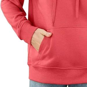 เสื้อฮู้ดผู้หญิงแบบสวมหัว หนา คุณภาพสูง สไตล์ลำลอง รับผลิตตามสั่ง (OEM) พร้อมปักโลโก้ กระเป๋าจิงโจ้ ทรงโอเวอร์ไซส์ - Product Image 5