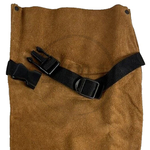 Mangas de Trabajo Resistentes a Cortes, Cobertura Completa del Brazo, Cierre Ajustable, Talla Personalizada, Ropa de Trabajo Industrial, Color Sólido, Mangas de Soldadura de Cuero - Product Image 5