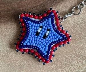 Luxury Eco-Friendly Floral Embroidery Beaded <b>Keychain</b> Handmade for Women & Girls Wedding Detail - Product Image 5