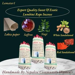 Ensemble d'encens en corde de bois de santal tibétain/tashi/lumbini du Népal fait à la main 3 parfums naturels écologiques anti-stress toutes saisons - Product Image 6