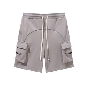 Pantalones Cortos Deportivos Casuales de Verano para Hombre, de Algodón y Felpa, con Cintura Elástica y Cordón Ajustable, Estilo Cargo con Diseño Liso para Ropa Urbana - Product Image 5
