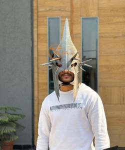 Casque du Roi Sorcier |   Armure en fer poli |   Seigneur des Nazgûl |   Roi d'Angmar |   Accessoire de cosplay et de reconstitution historique médiévale de Noël - Product Image 6