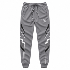 Pantalon de survêtement élégant et formel pour homme, écologique, respirant, séchage rapide, avec cordon de serrage, en coton, collection automne - Product Image 1