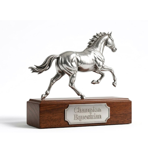 Recuerdo de Evento, Trofeo Personalizado en Forma de Caballo, Premio de Carreras en Metal Cúbico 3D - Product Image 4