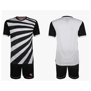 Men's Soccer Jersey Set Gradient Green Black Short Sleeve Moisture Wicking Breathable Polyester Uniform Summer <b>Athletic</b> Wear - Product Image 3