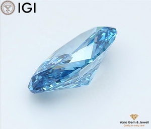 Diamante Cultivado en Laboratorio con Certificación IGI, Color Azul Intenso, Claridad VS1, Corte Ovalado, 5.00 Quilates, Obra Maestra para Joyería Solitario - Product Image 3