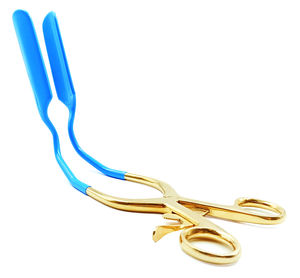 Écarteur vaginal manuel latéral de haute qualité, bleu, 10,5 po, en acier inoxydable, instruments chirurgicaux gynécologiques auto-serrants - Product Image 1