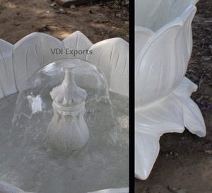 VDI Exports Fontaine élégante en résine en forme de lotus – Fontaine d'eau de luxe pour la décoration d'entrée et d'allée de mariage - Product Image 2