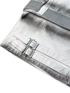 Jean en denim pour homme HaiYao 2026, haute qualité, double ceinture, style cargo délavé vintage, coupe large, streetwear Y2K, OEM ODM, en coton - Product Image 4