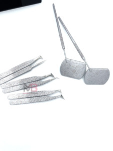 Pinzas para Pestañas de Acero Inoxidable Personalizadas a Precios Económicos, Pinzas para Extensión de Pestañas con Punta de Fibra de Buena Calidad - Product Image 3