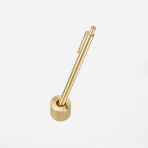 Organizer Brass <b>Pen</b> Holder Stationary Office Desk Organizer <b>Gold</b> Finished Brass <b>Pen</b> Holder Stationary From Indian - Product Image 1