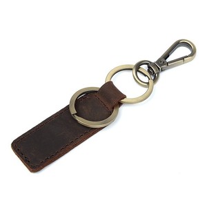 Vintage Genuine Leather Custom Fashion Hot Sell <b>Personality</b> Vintage Leather Pendant Souvenirs <b>Keychain</b> Leather <b>Keychain</b> Key Chai - Product Image 3