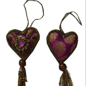 Décorations de Noël de luxe en acrylique, ornements suspendus, broderie manuelle simple face, étoile, papillon pour la maison - Product Image 1