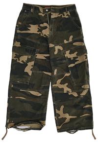 Pantalones Cargo Tácticos de Camuflaje Personalizados, 100% Algodón, Secado Rápido, Transpirables, Estilo Urbano, Holgados y Rectos para Hombre - Product Image 2