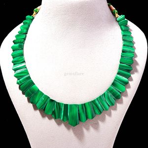 Elegant Malachite Beaded <b>Necklace</b> For Women Handmade <b>Statement</b> Jewelry Natural Malachite Choker <b>Necklace</b> Healing Crystal Jewelry - Product Image 5