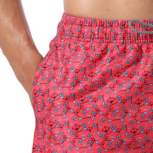 Men's Premium Swim <b>Shorts</b> | Vintage <b>Hawaiian</b> Tropical Print Quick-Dry Beach Trunks Urban Summer Surf Wear Athletic Board <b>Shorts</b> - Product Image 4
