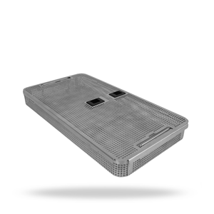 Full Size Sterilization <b>Basket</b> With Lid Stainless Steel Surgical Instrument Tray Medical Autoclave <b>Storage</b> <b>Basket</b> - Product Image 1
