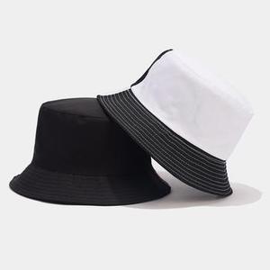 Unisex Color Blocking Bucket Hat Cotton <b>Yarn</b> Canvas Casual Spring Summer Adult Contrast Design - Product Image 3