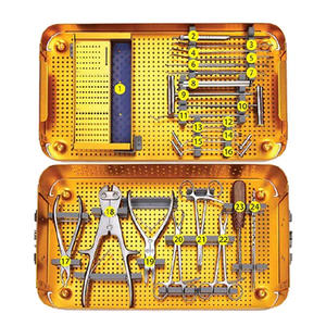 Kit d'instruments orthopédiques pour plaques de fixation des membres inférieurs, manuel, en acier inoxydable, pour chirurgie osseuse, certifié CE, par Grip Surgical - Product Image 6