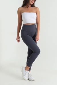 Pantalon de yoga taille haute pour femme, effet push-up, très élastique, sans couture, longueur intégrale, en Spandex/Nylon, tendance TikTok - Product Image 5