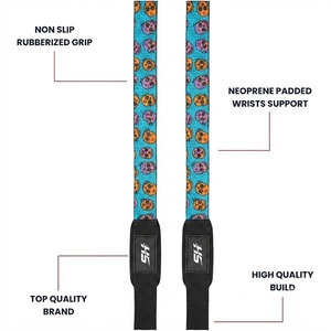 Heavy Duty Gym Lifting Straps Lightweight Smooth Texture Wrist Protection Deadlifts Weightlifting Functional <b>Training</b> Use Straps - Product Image 2