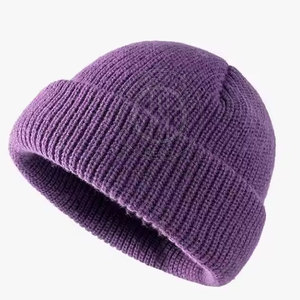 100% Cotton Wool Winter Wear Beanie Hats Made In Best Fabric Best Selling Beanie Hats For Sale - Product Image 2