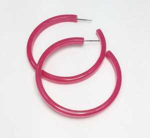 Pink <b>Resin</b> Drop Earrings Women's Trendy Fashion Jewelry Lucite Natural Pearl Party - Product Image 1