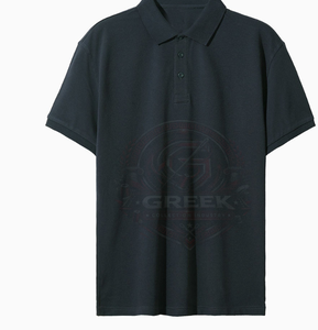 Polo homme élégant et ajusté en tissu mélange de coton doux, avec patte de boutonnage, col côtelé et design moderne - Product Image 3