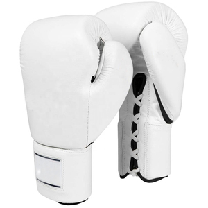 Guantes de Boxeo Profesionales de Cuero de Alta Calidad con Acolchado Elástico para Entrenamiento de Artes Marciales, Venta al Por Mayor Personalizada - Product Image 1