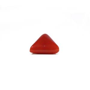 Natural Red Coral Loose Gemstone 7.8 Carat Oval Cut for Fine Jewelry - Product Image 3