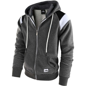 เสื้อสเวตเชิ้ตมีฮู้ดแบบซิปเต็มตัวสำหรับผู้ชายสไตล์ Urban Streetwear – เสื้อออกกำลังกายลำลองสำหรับยิม - Product Image 1