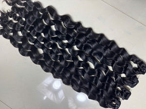 Offre exceptionnelle pour le mois de mars ! Cheveux humains vierges Remy vietnamiens en vrac, ondulations profondes et ondulations aquatiques, pour femmes, pour tressage humide et extensions à la peau - Product Image 5