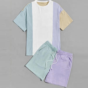 Conjuntos Casuales para Hombre al por Mayor, Camiseta de Manga Corta y Pantalones Cortos, Ropa de Marca para Hombre, Conjunto de 2 Piezas para Verano, 100% Algodón - Product Image 2