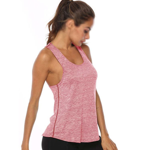 High Quality Criss-<b>cross</b> Racerback Athletic Workout Yoga Shirts Open Back Backless Running Tank <b>Tops</b> For Women - Product Image 2