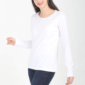Camisetas de Mujer Transpirables de Última Moda, Servicios OEM Personalizados, Camisetas Blancas Ligeras Estampadas para Uso Casual - Product Image 3