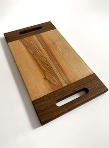Planche à découper en bois faite à la main avec une finition lisse, planche à découper de cuisine durable pour fruits, légumes, viande et aliments quotidiens - Product Image 5